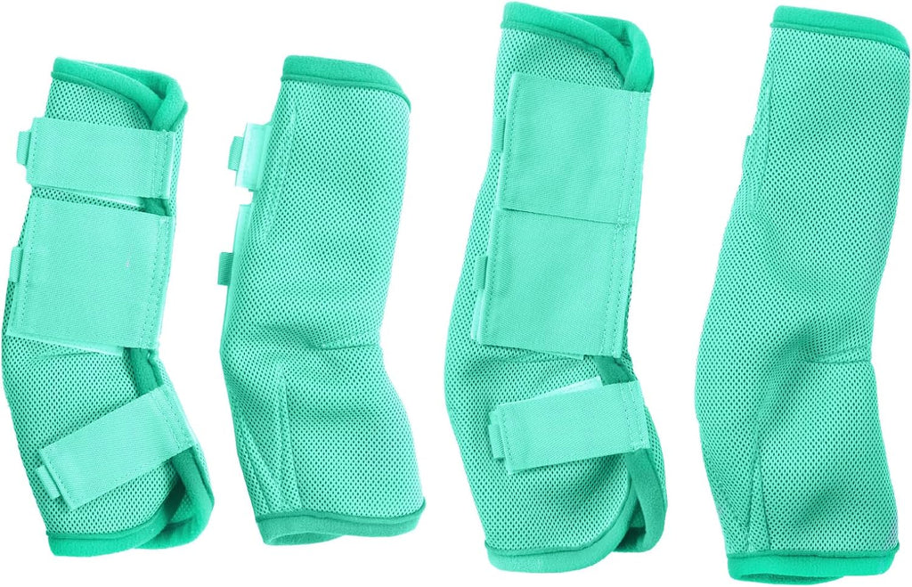 Horse Fly Boots Set of 4, Breathable Mesh Fly Boots for Horses
