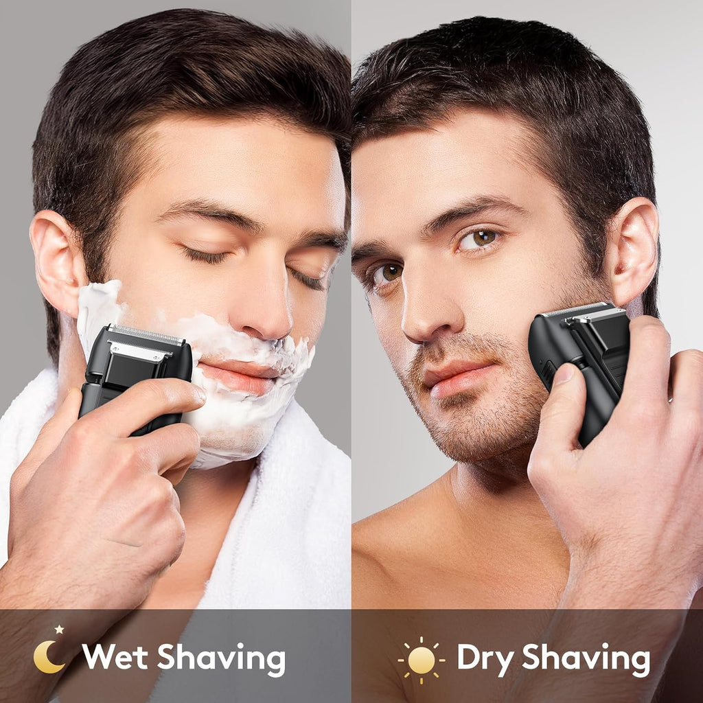 Foil Shaver for Men, Electric Razor with Smooth Close Shaving | 150-Min Runtime, Wet Dry Electric Shaver for Men with