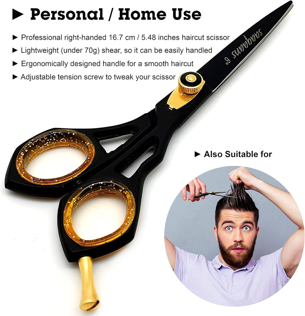 Professional Barber Shears Kit Tools - Hair Cutting Scissors Set for Hairdresser/Hair Salon + Thinning/Texture