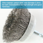 FPPO 12 Pack Carbon Steel Wire Wheel, Cup, Pen Brush Set with 1/4-Inch Hex Shank for Rust Removal, Corrosion and Scrub Surfaces