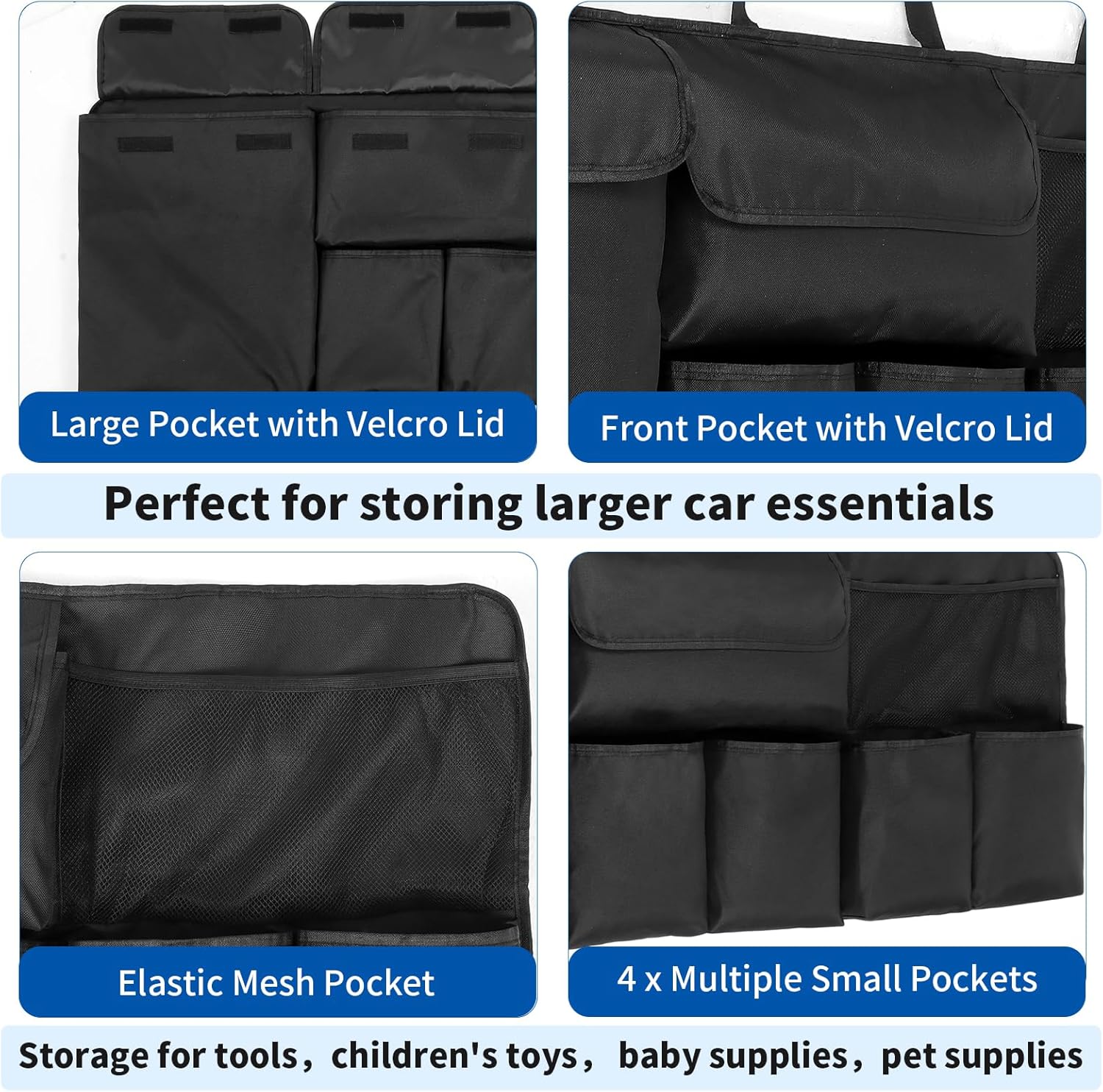 Car Trunk Organizer Backseat Hanging Organizer with Storage Pockets for Subaru Crosstrek, Forester, Outback, Ascent