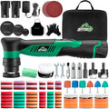 S5 Cordless Mini Car Polisher Buffer Sander Rotary & Dual Action | Polishing Machine DA 1/2/3 Inch Polishing Pads Kit