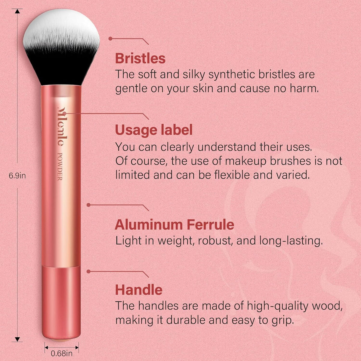 Makeup Brushes Set, Mlemle Professional 26 Pcs Makeup Kit, Include Powder Blush Concealers Foundation Eye shadows 21