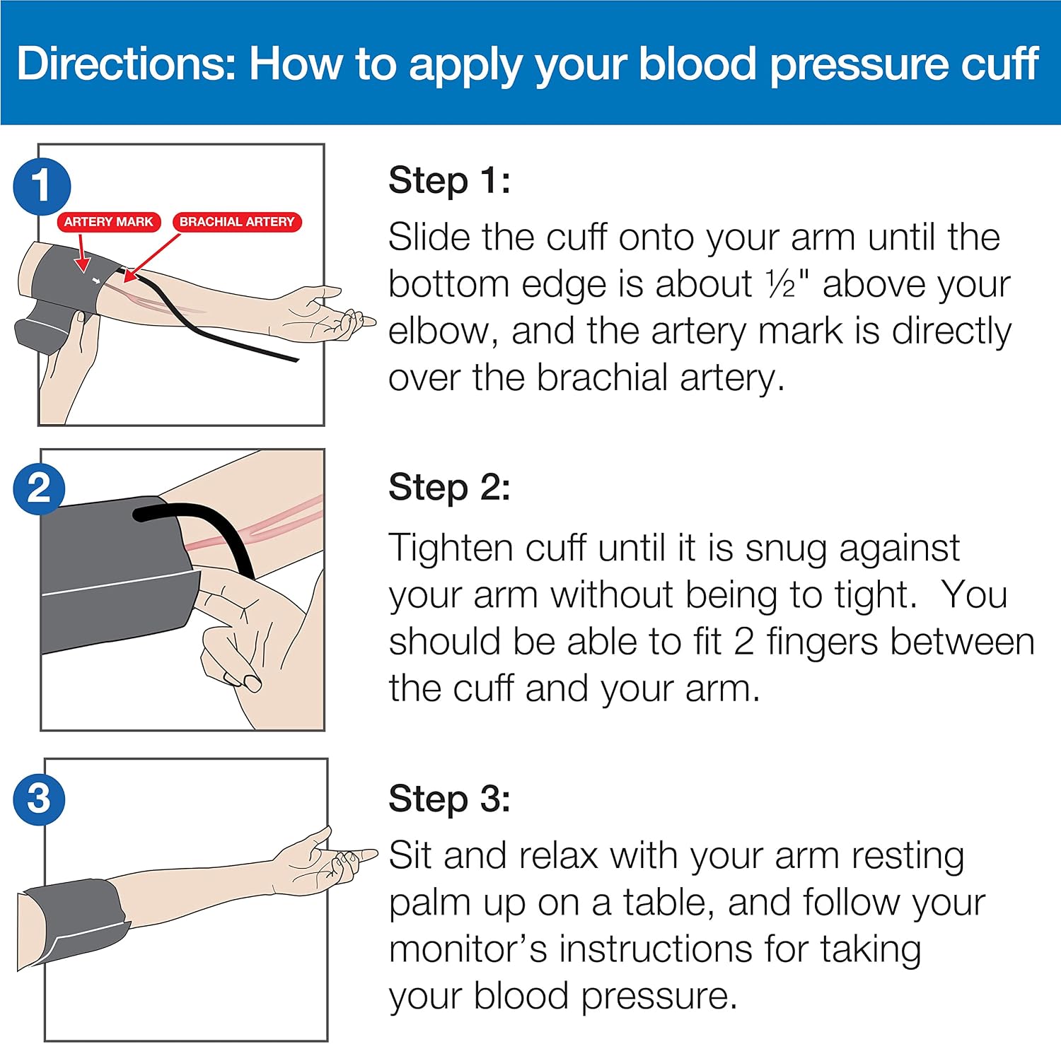Replacement Blood Pressure Cuff (Standard Size (8.7-16.5 inch))
