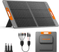 100W Portable Solar Panel for Power Station, 24% High Efficiency ETFE Foldable Solar Panel Charger, QC3.0, Type-C