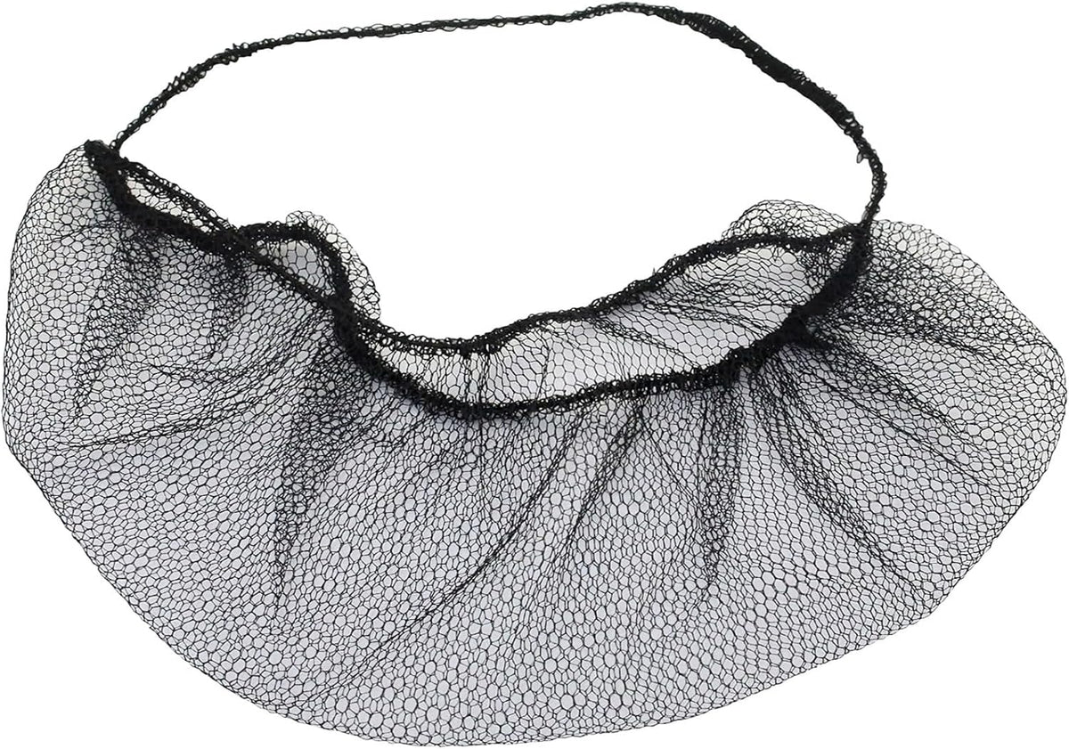 300 Food Service Beard Nets, Disposable Mesh Covers with Elastic Band for Comfort and Breathability