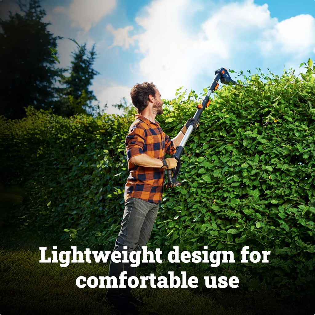 WG252 20V 2-in-1 Attachment Capable Hedge Trimmer