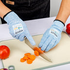 C4 Cut Resistant Gloves, ANSI A4, 100% Food Grade, 1 Pair