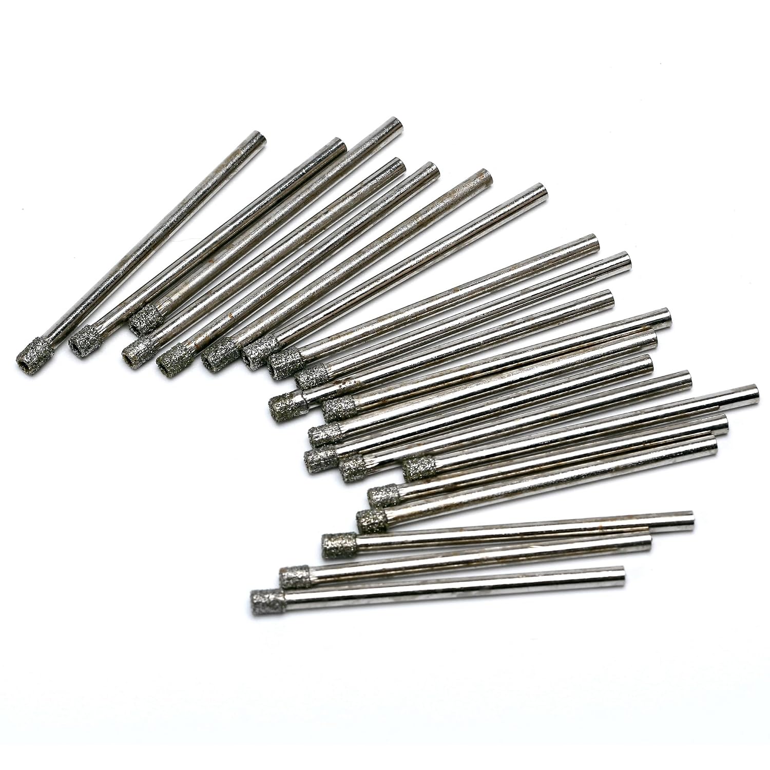 3mm Diamond Drill Bit, 1/8" Diamond Drill Bits, Glass Drill Bit, Coated Hole Saw Core Bit Tools for Stone Tile Pack