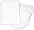 Flat White Kraft Paper Bags (White, 12"x15")(100 Qty)