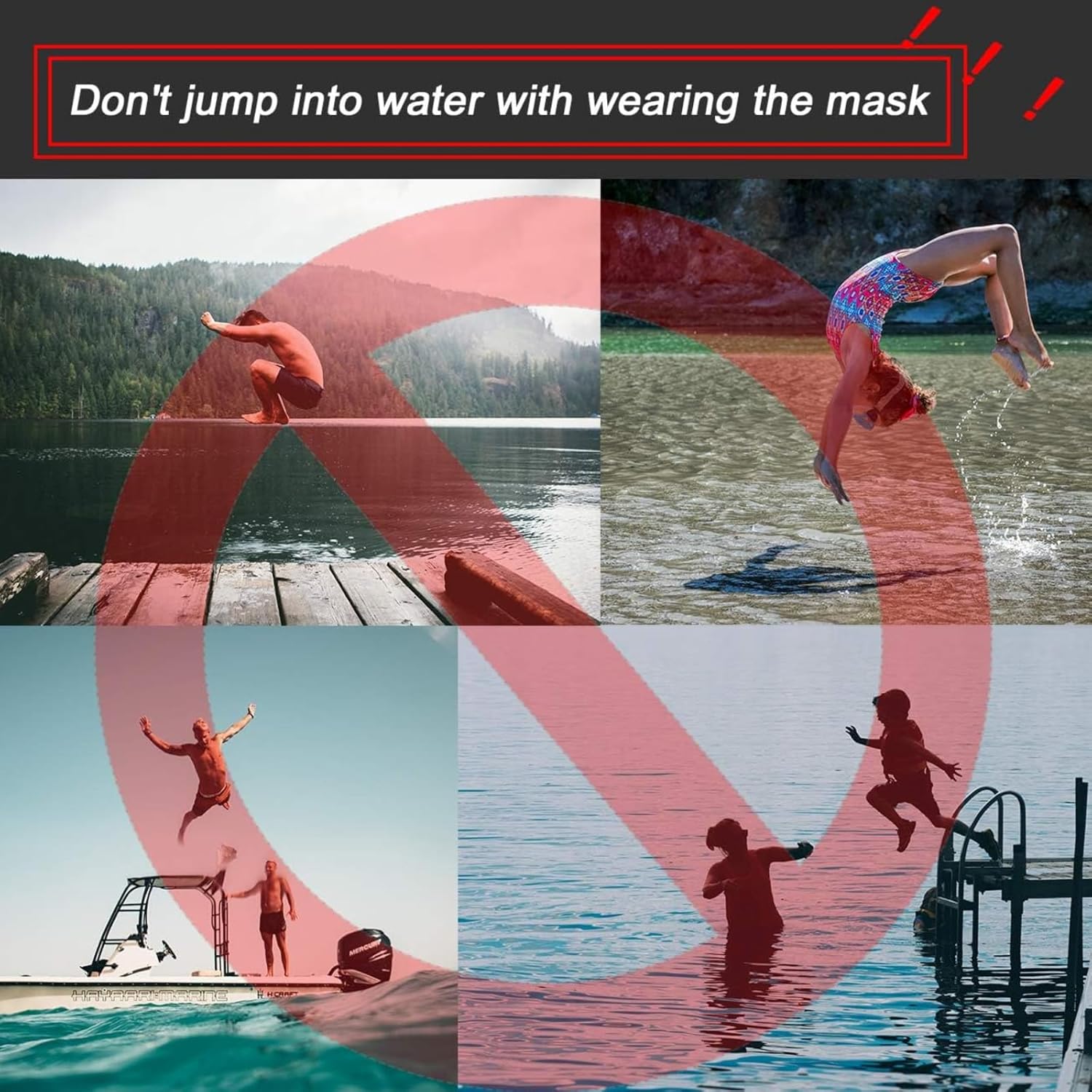 Diving Mask Snorkeling Gear Kids Adult Snorkel Mask Dive Goggles Silicone Swim Glasses with Nose Cover for Scuba Free