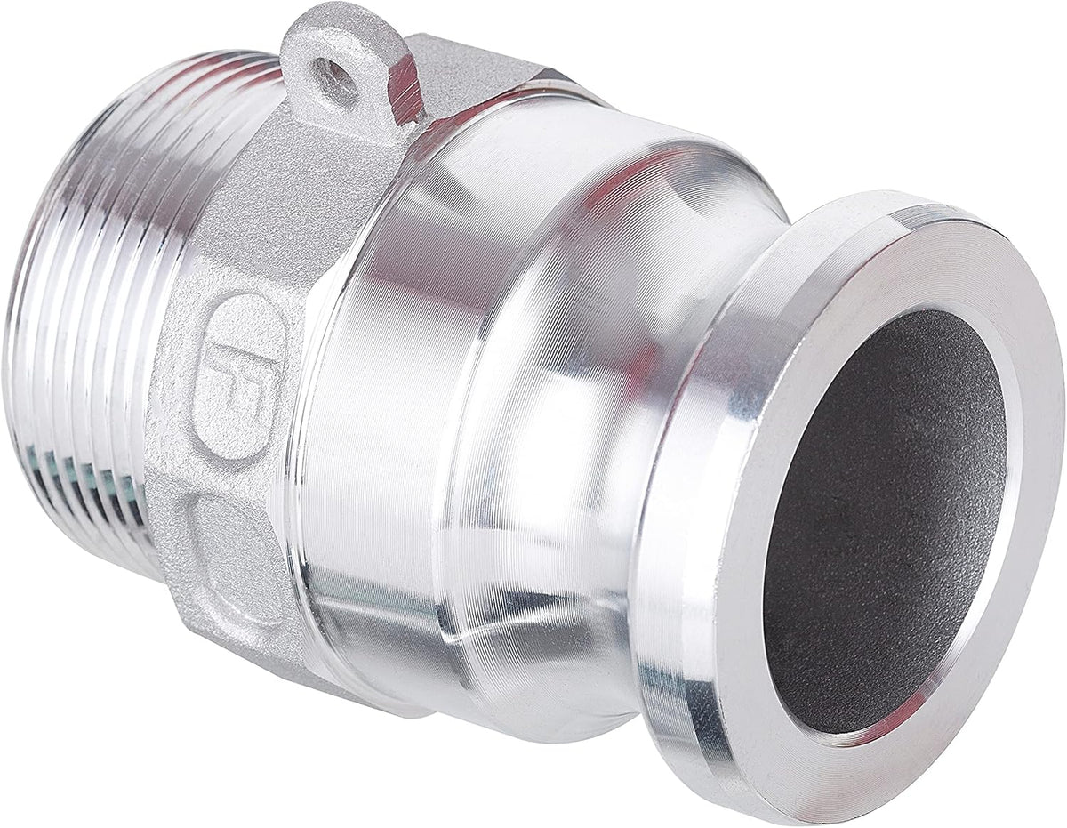EASTRANS AL Cam Lock Fitting Type F, 1.5" Plug x 1.5" NPT Male Thread