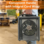 Electric Garage Heater 240V, 4,800-watt Fan-Forced Industrial Heater, With Thermostat Control, Carrying Handle, Heavy