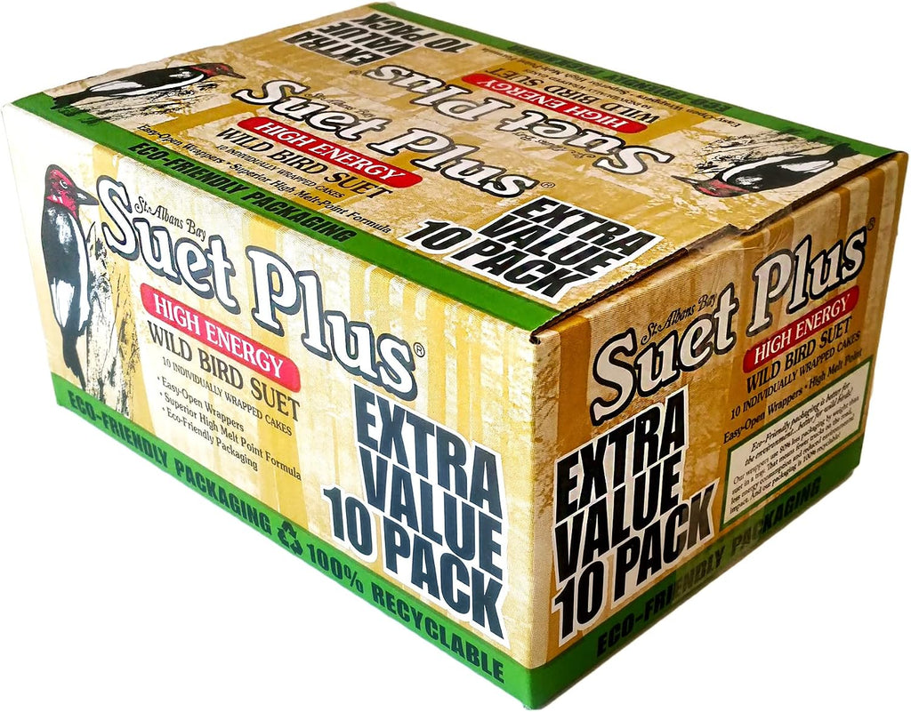 Suet Cake Variety Packs, 11 oz. Wild Bird Suet Cakes (High Energy, 10 Pack)