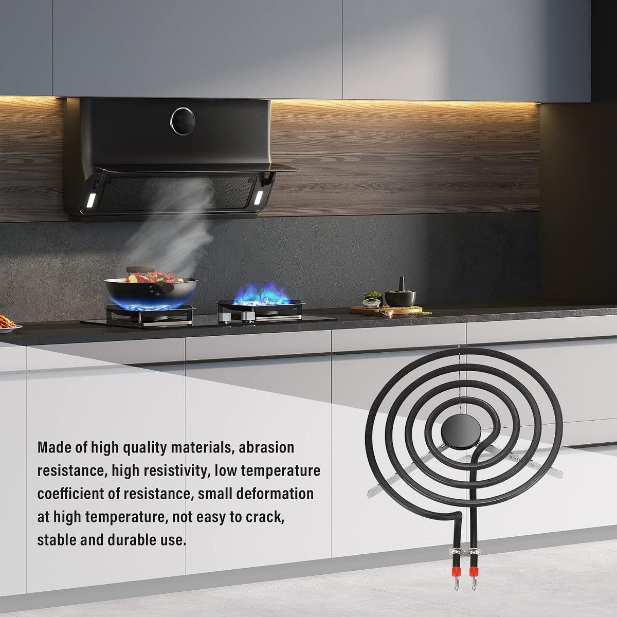 316442300 Range Surface Element 8'' Electric Range Surface Burner Coil Element by Romalon Fit for Frigi-daire Range Stove Cooktop Oven Coil Surface Element