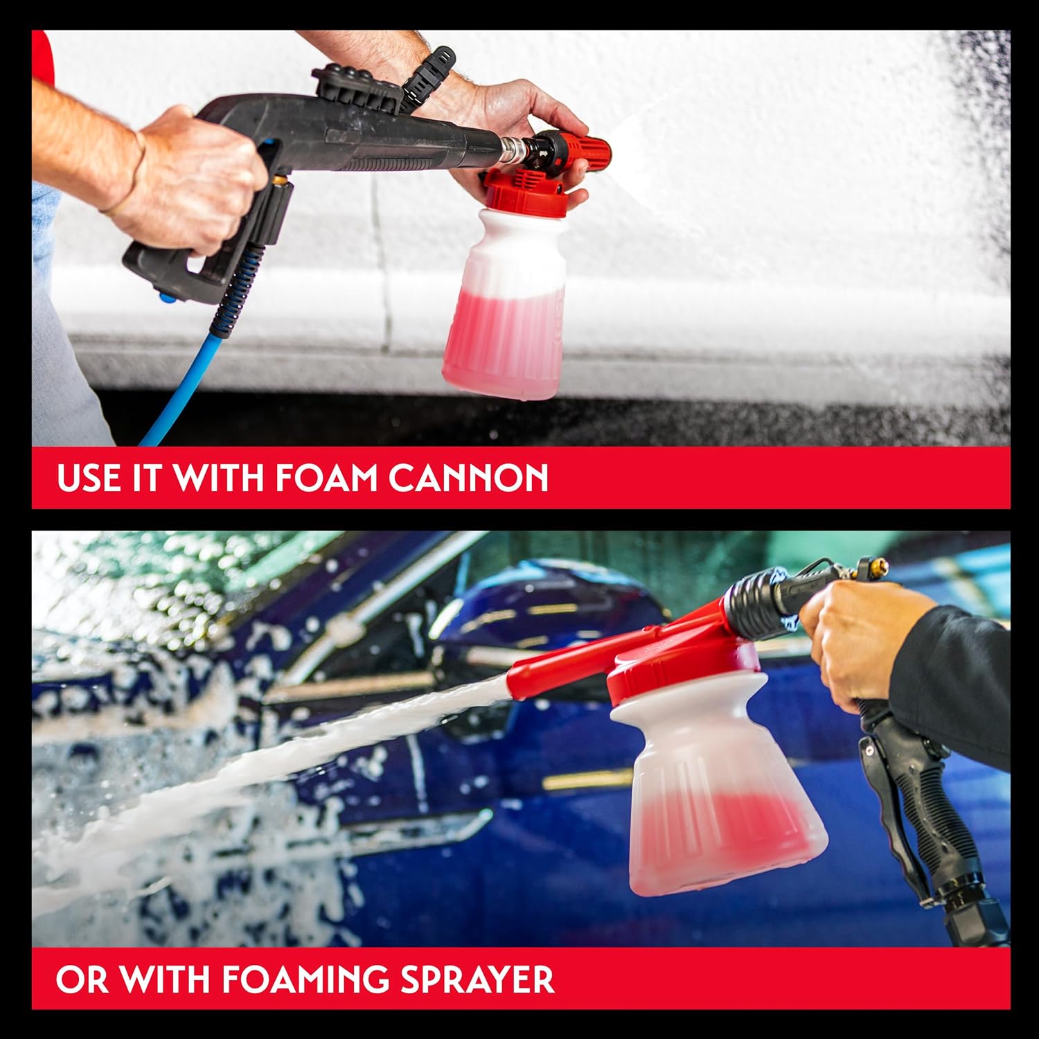 Brilliant Finish Snow Foam, Foaming Car Wash Soap for Deep Cleaning and Glossy Shine, Use with Foam Cannons or