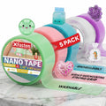 Nano Tape for Bubble Kit 5-Pack 200 Inch Multicolor Double Sided Nano Bubble Tape for Squishy Kit Colorful Reusable
