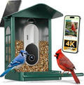 Bird Feeder with Camera, 4K UHD Video Bird House with Camera Solar Powered, No Subscription, AI Bird Species