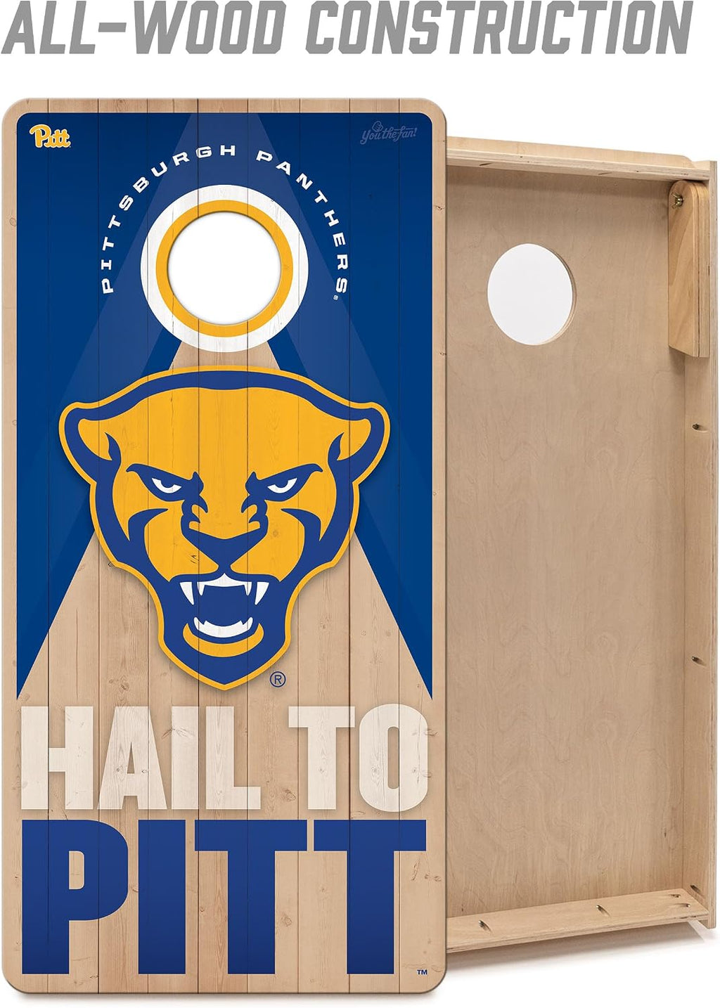 NCAA 2' x 4' Slogan Series Professional Wood Cornhole Game