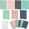 Jumbo Book Covers 7 Pack Reusable Fabric Book Cover Protective Books Covers 9 x 11 Inch Geometric Stretchable Books