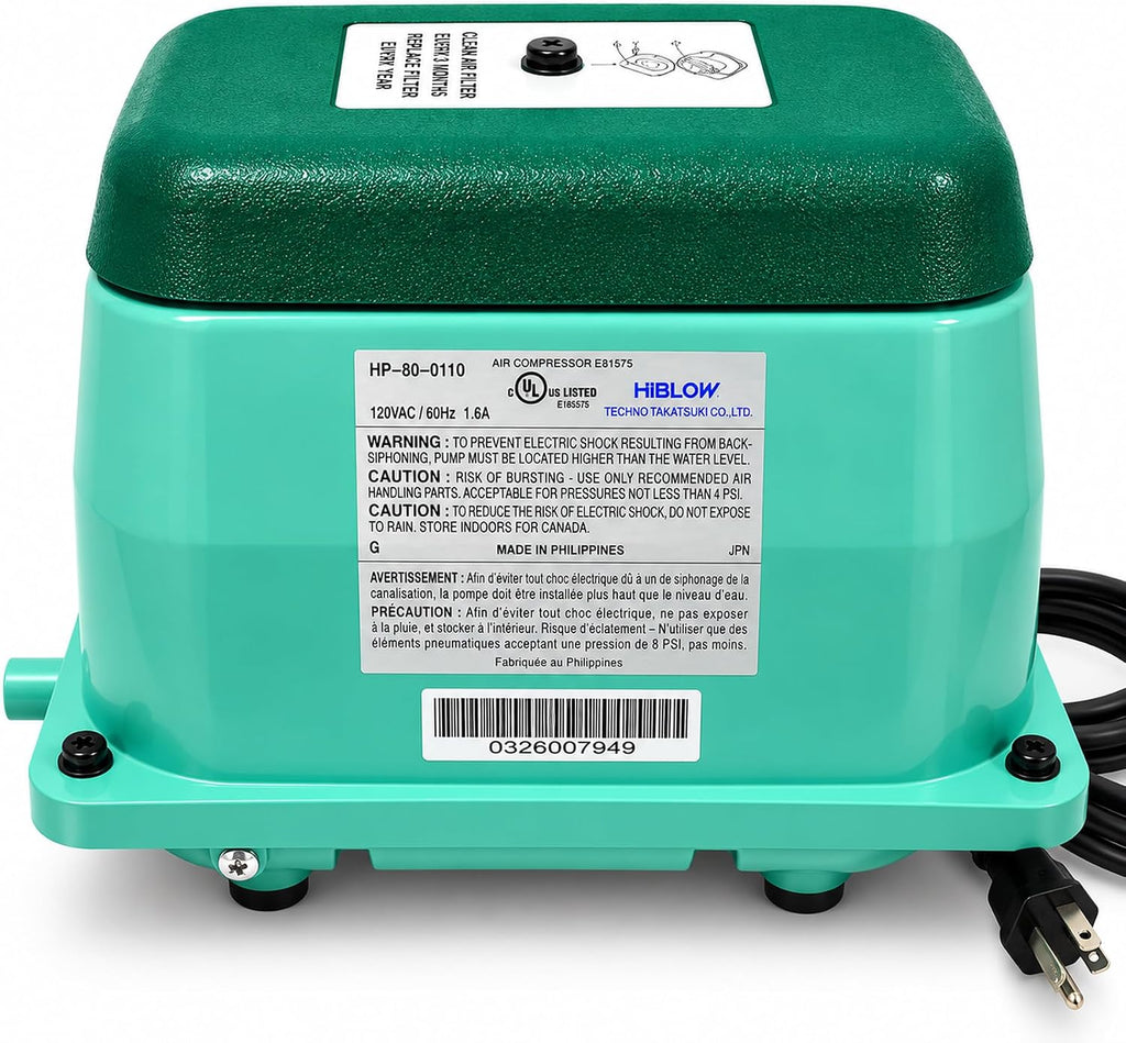 HP-80 Pond Aerator/Septic Linear Air Pump