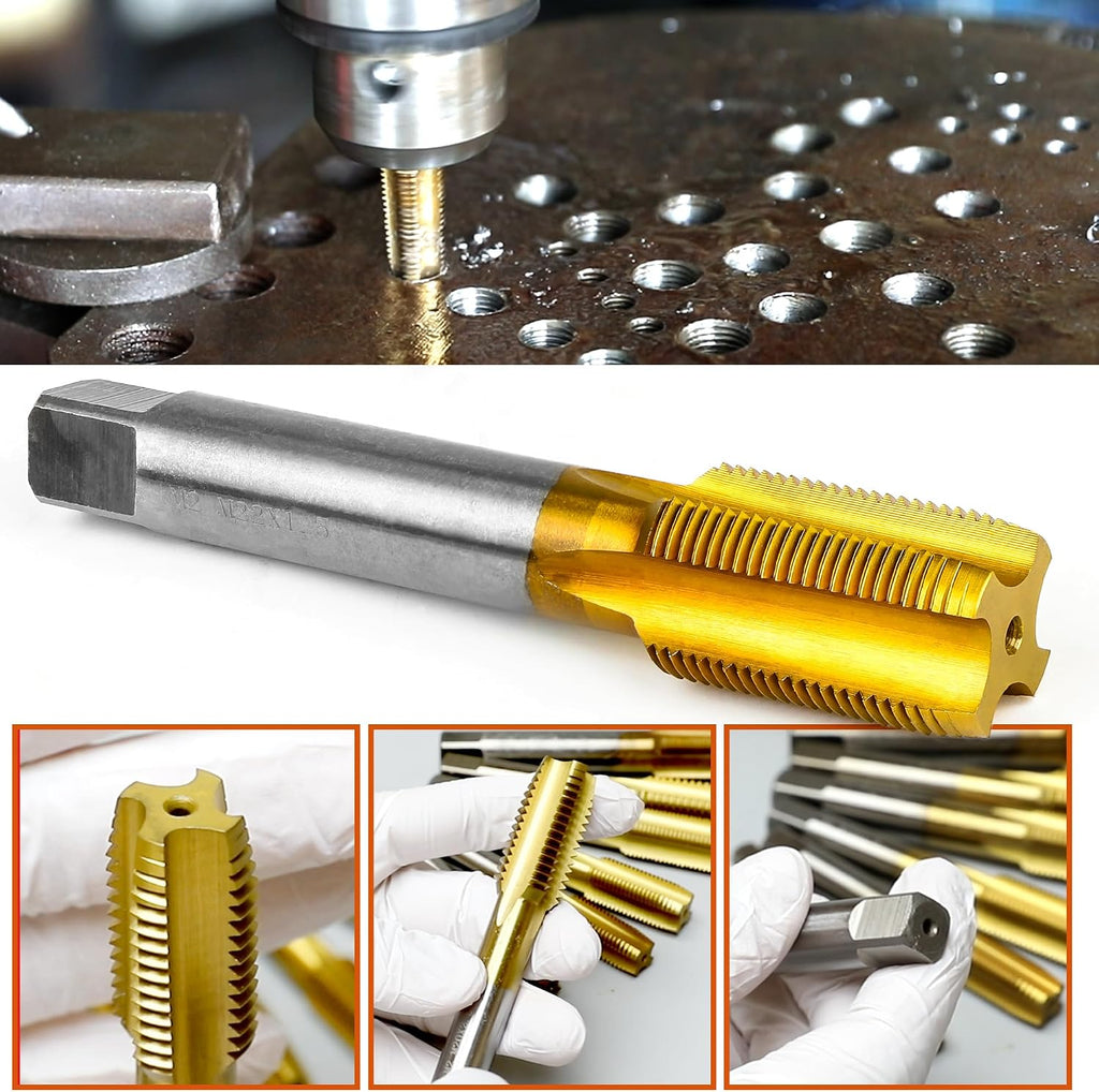 M12 X 1.5 Thread Tap for Metal, M12 X 1.5 M2 HSS Thread Milling Tap
