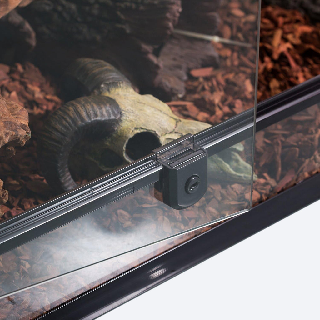 50 Gallon Reptile Glass Terrarium Tank Double Hinge Door with Screen Ventilation Large Reptile Terrarium 36" x 18" x
