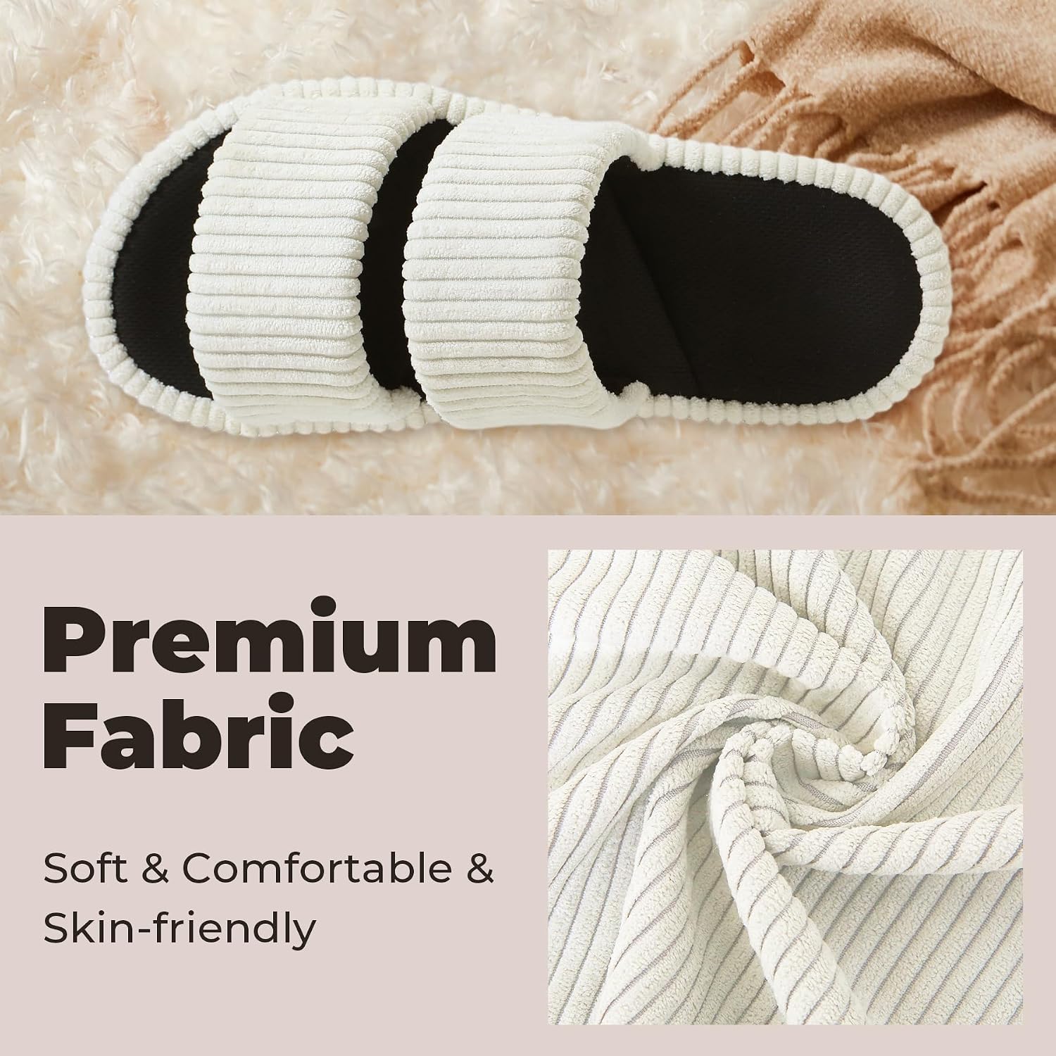 Open Toe Slippers for Women House Women Slippers with Arch Support | Summers, Coolmax, Breathable, Cozy, Memory Foam