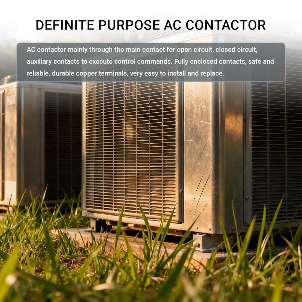 2 Pole 40A AC Contactor 24V Coil Fully Enclosed for AC Compressor Heater