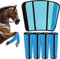 Fly Boots for Horses Set of 4 – Innovative Curved-Edge Design, Anti-Sag Stays, Breathable Mesh Leg Protection