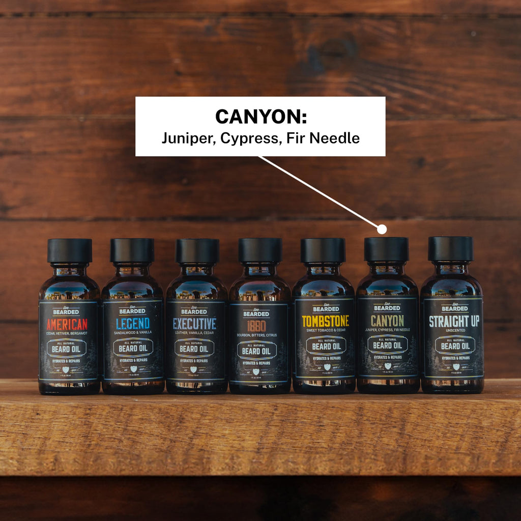 Beard Oil, Canyon, Juniper, Cypress, Fir Needle, 1 fl oz