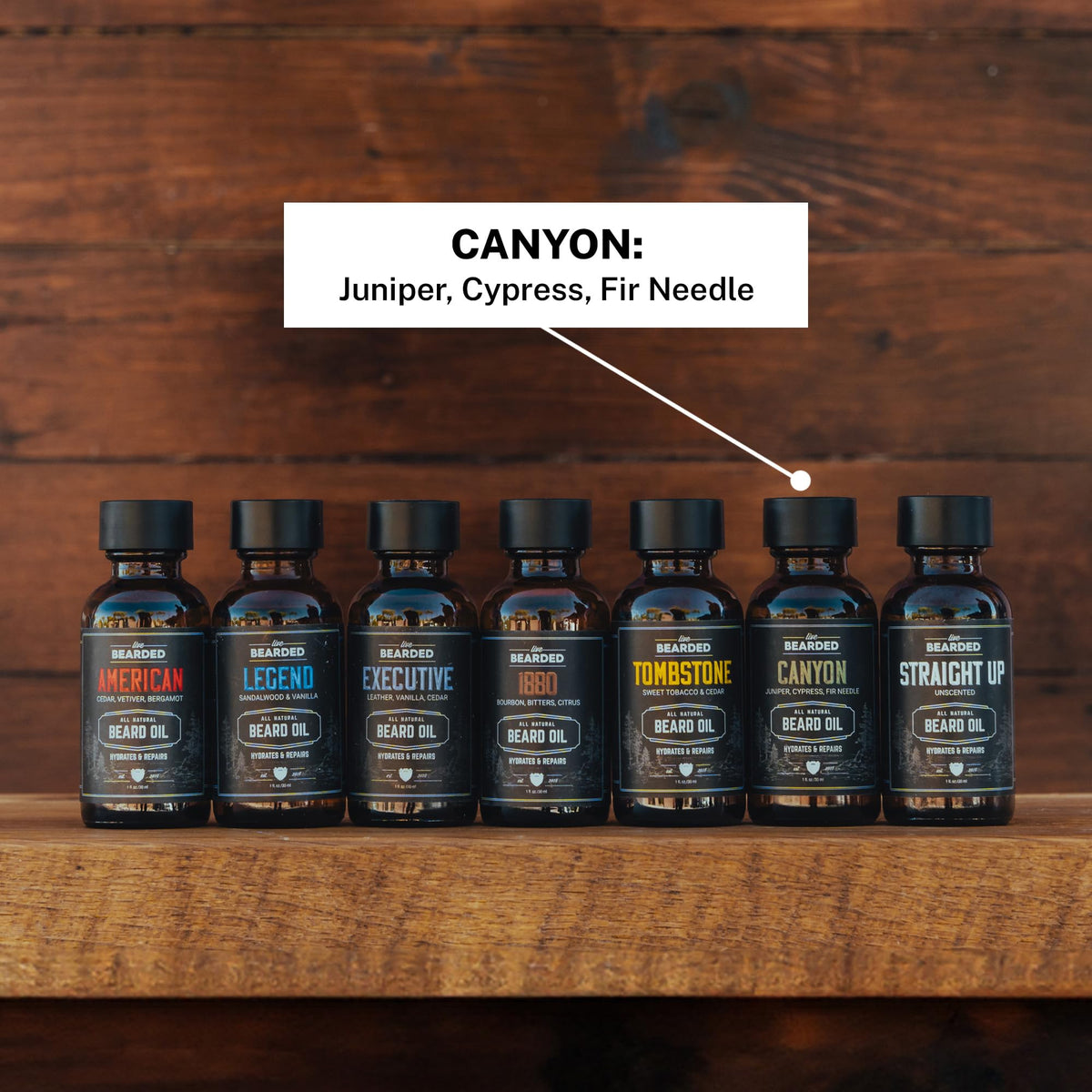 Beard Oil, Canyon, Juniper, Cypress, Fir Needle, 1 fl oz
