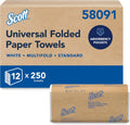 Multifold Paper Towels, Bulk, 12 x 250 Sheets (58091)