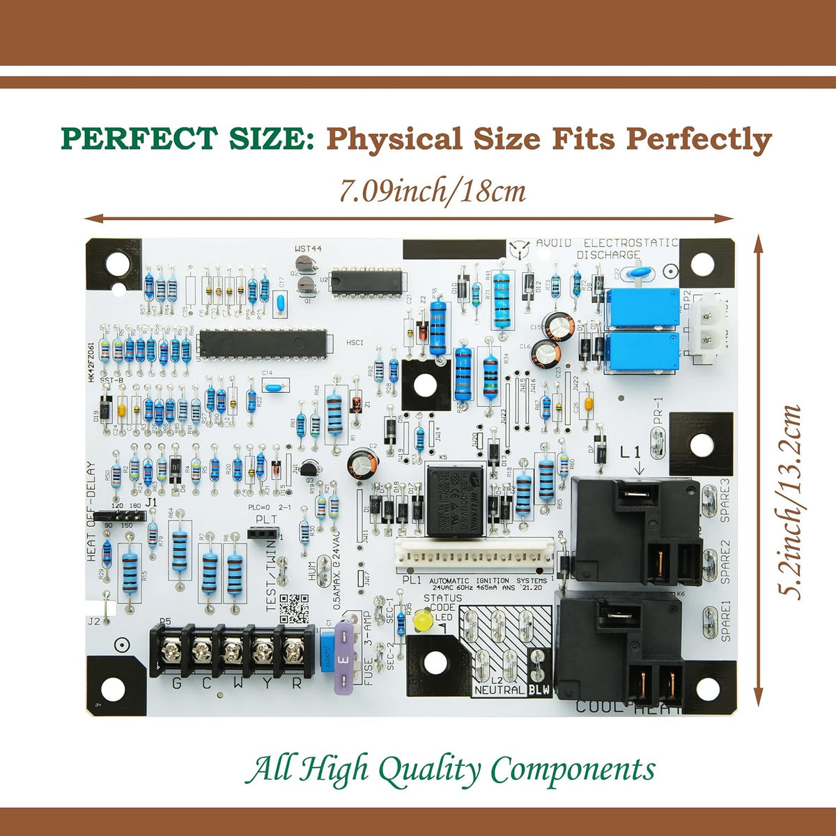 HK42FZ061 Furnace Control Board Replacement for Carrier Bryant Payne HVAC Furnaces, Replaces CEPL131012, CEBD431012, HK42FZ0614316, V04