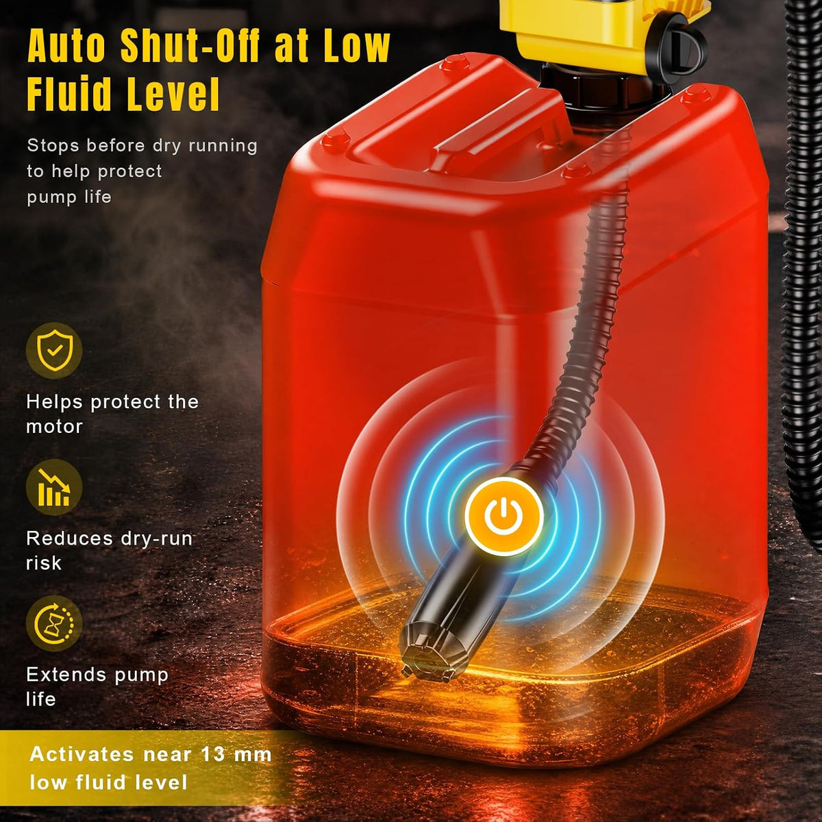 Fuel Transfer Pump for DeWalt 20V MAX Battery 3.7 GPM Cordless Gas Can Pump