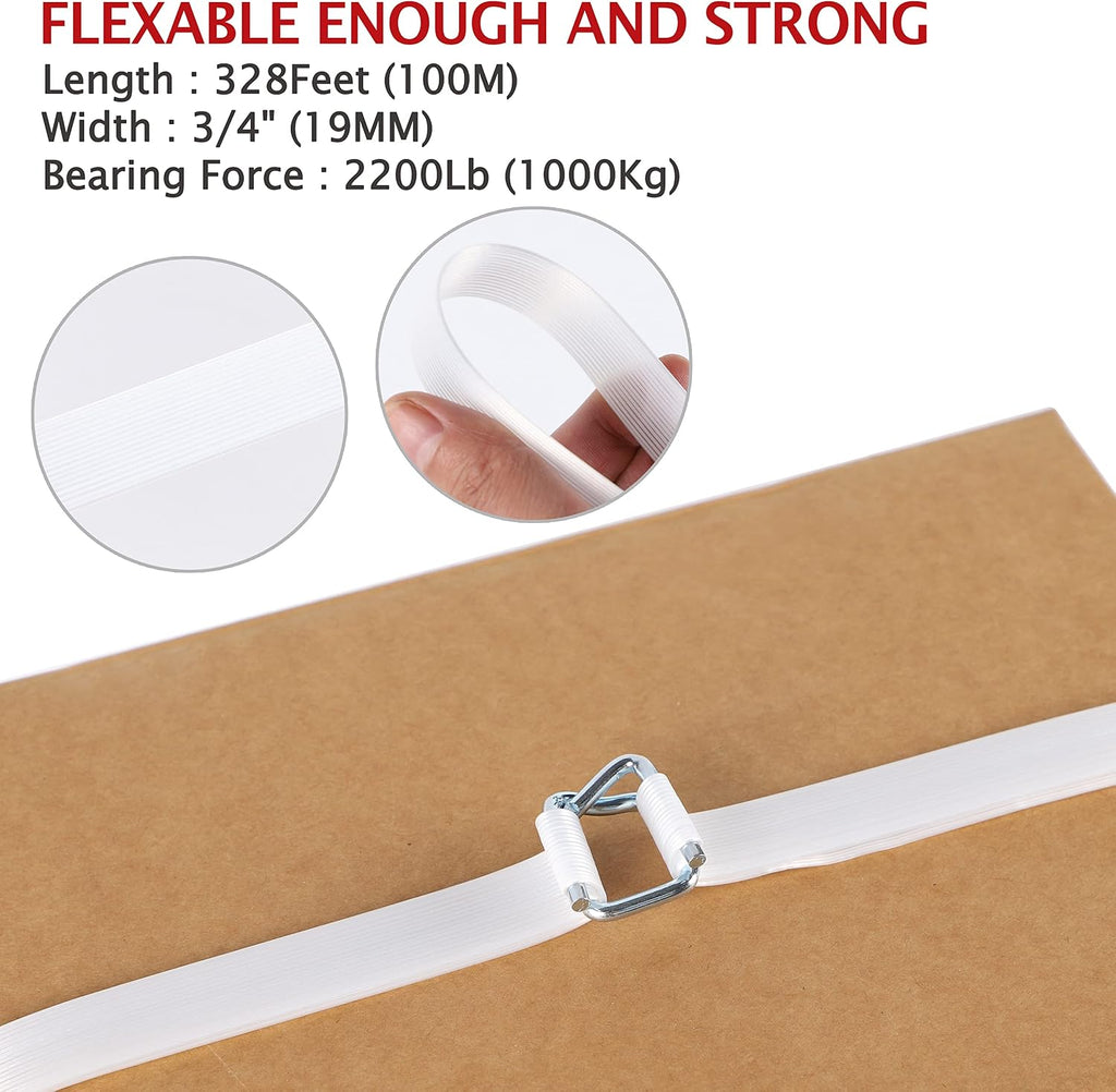 Woven Cord Banding Strapping Kit - Woven Strapping Kit Poly Pallet Packaging Banding Tool Strapping Tool Strapping
