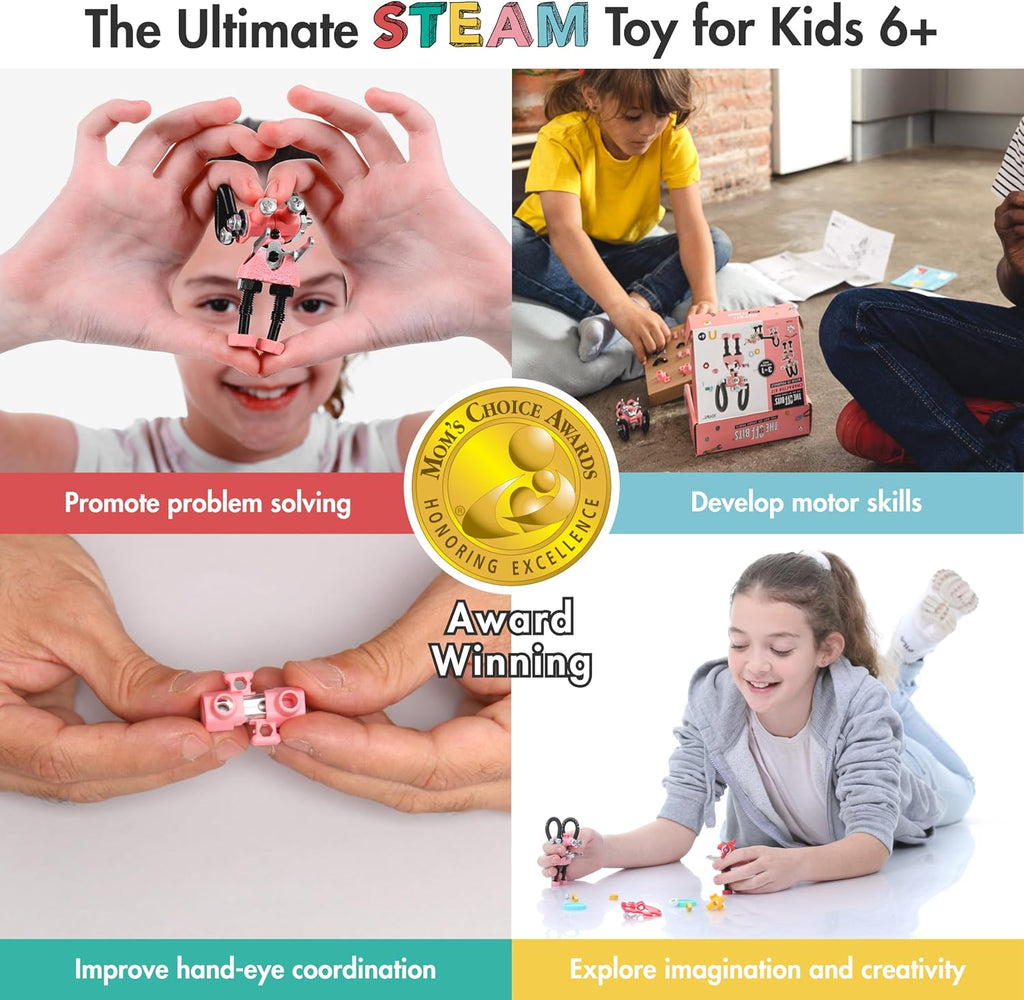 The Off Bits JoyBit Build Your Own Robot Toy Construction Set, Educational Easter Gift Ideas STEM Activities Learning