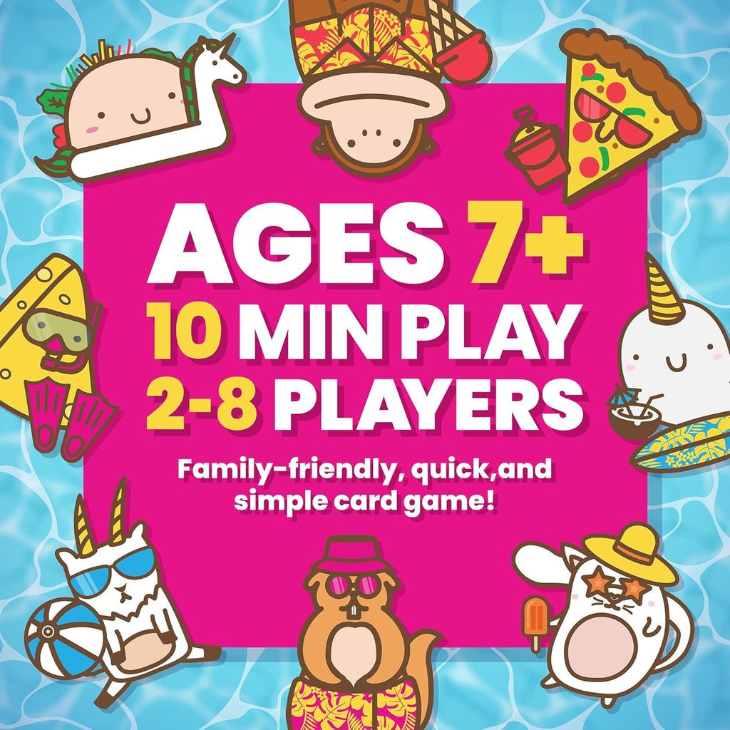 Pool Edition Wildly Entertaining Waterproof Card Game for Outdoor Game Days | Easy to Play with 10 Minute Rounds |