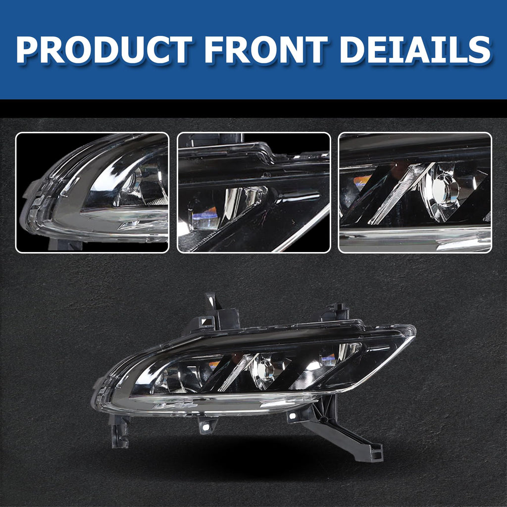 1 Pair Fog Lights Replacement for Maxima 2016-2019