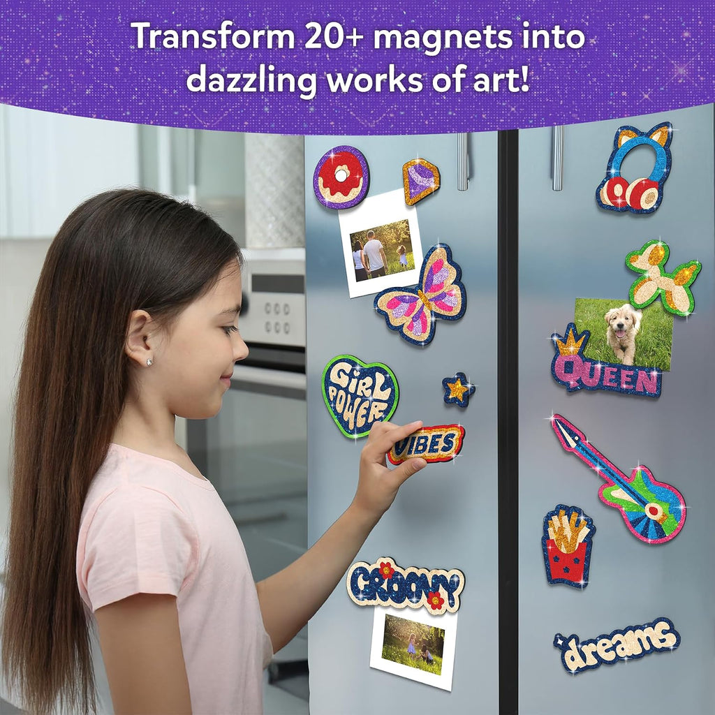Foil Fun – Girl Power, DIY Foil Art Craft Kit for Tweens | Mess-Free Activity, 20+ Magnets & 60+ Stickers, Travel