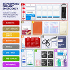 First Aid Kit Refill Pack Workplace Supplies ANSI Class B 160 Pieces