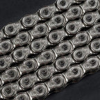 Interlock Supreme 1/8" Durable Adjustable Half-Link BMX Chain Compatible with 8T Driver & Up, Silver