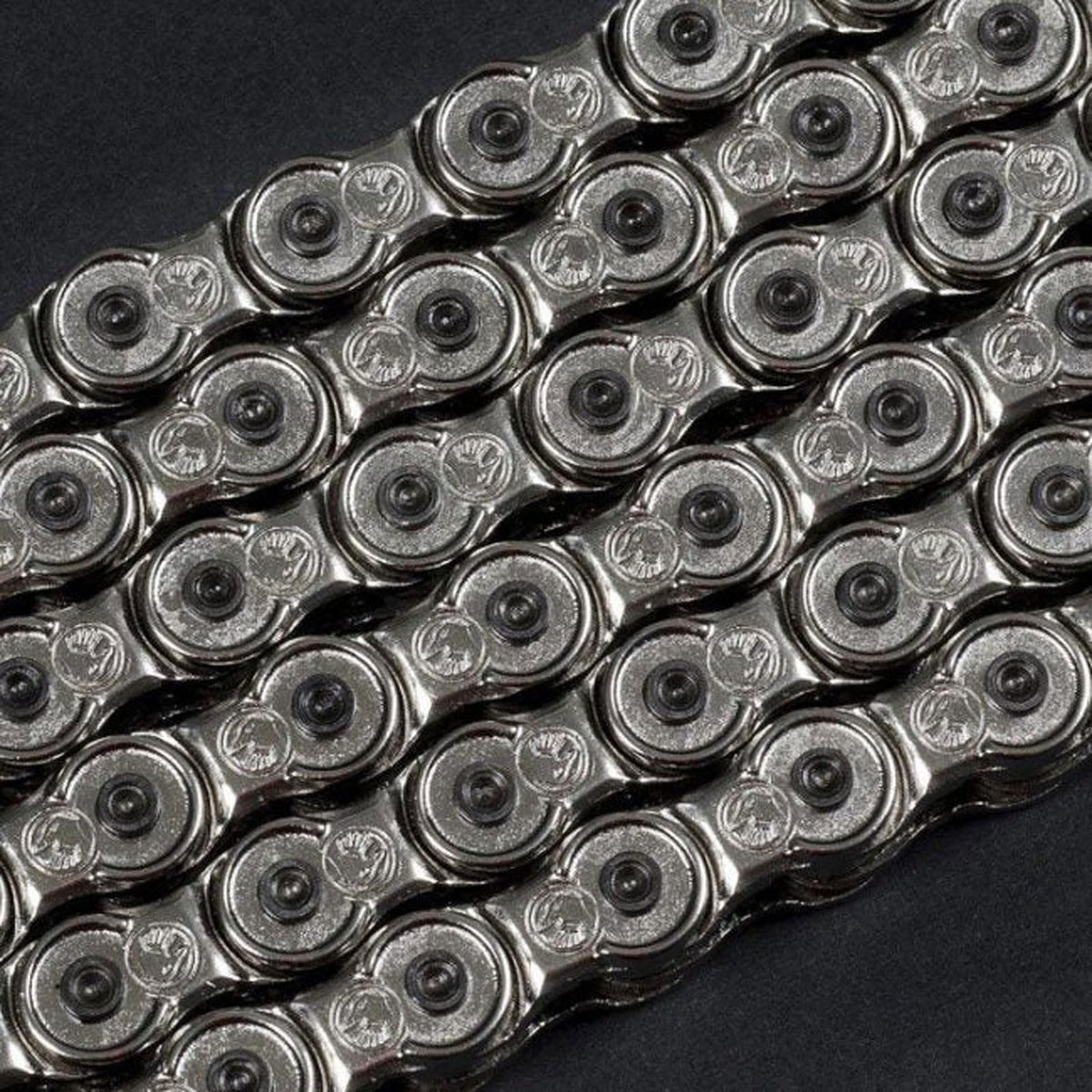 Interlock Supreme 1/8" Durable Adjustable Half-Link BMX Chain Compatible with 8T Driver & Up, Silver