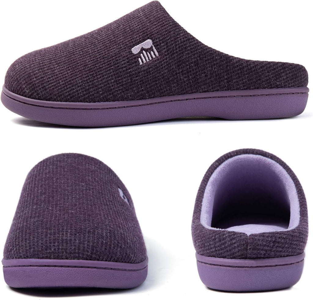 Women's Original Two-Tone Memory Foam Slipper | Slip-on, Indoor/Outdoor, House Use, Non-Slip, Machine Washable