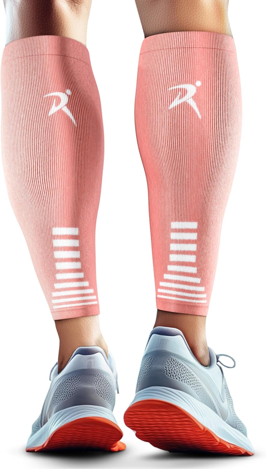 Calf Compression Sleeves Men Women - Leg Compression Sleeve Footless Socks - Shin Splint Relief Fitness Running
