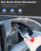 Brake Rotor Measuring Tool, Digital Caliper for Disc Brake Thickness
