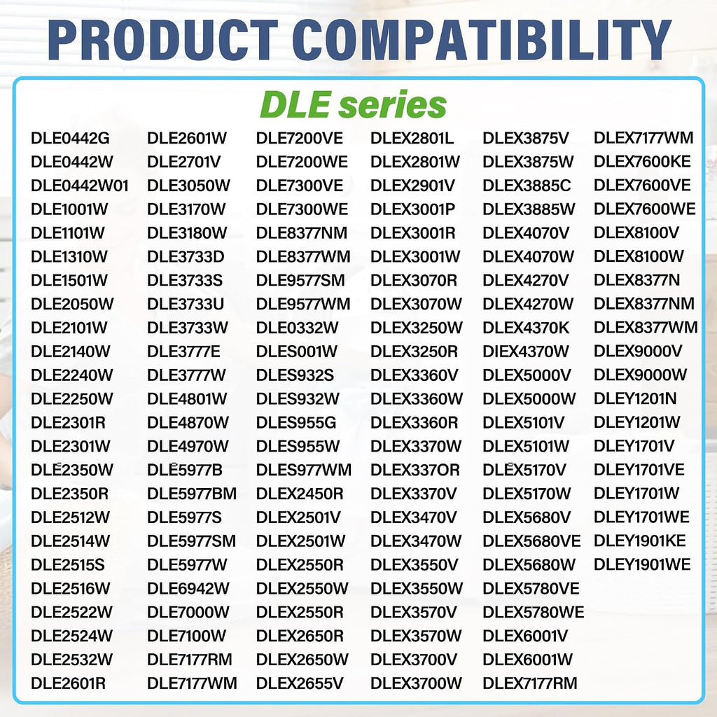 DLGX3371W DLEX4270V DLE1501W DLE4970W DLEX2501V DLGX3571W DLEX3570W DLE7200VE Dryer Roller Repair Kit Fit For L.G DLG3171W DLGX3371V DLGX7701VE DLGX4271W DLEX2501W DLG3401W DLEX7800WE