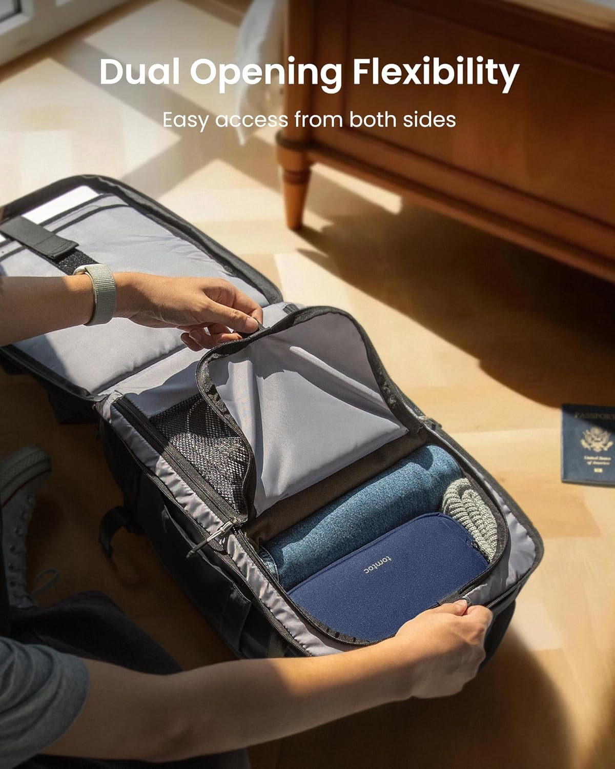 Travel Backpack 28L, TSA Friendly Flight Approved Carry-on Luggage, Personal Item Travel Bag, Water-resistant