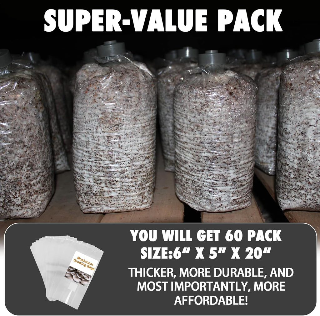 Autoclavable Mushroom Grow Bag with Microporous Filter Patchs