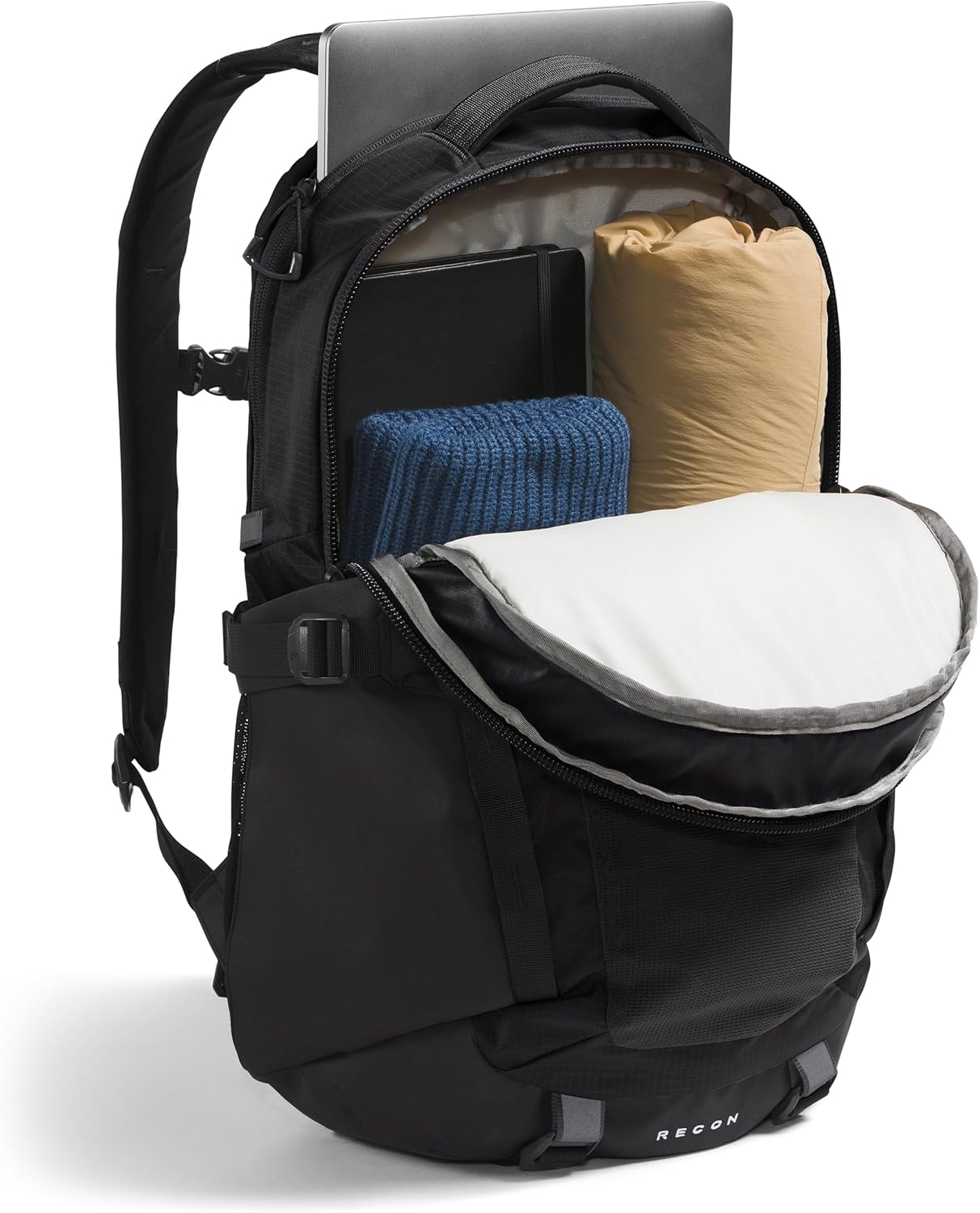 The North Face Recon Everyday Laptop Backpack - Daypack, Water Repellent, Laptop Sleeve, 2 Water Bottle Pockets, TNF